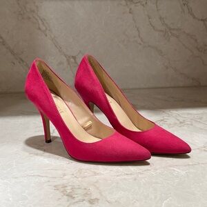 Nine West Fuchsia Suede Heels